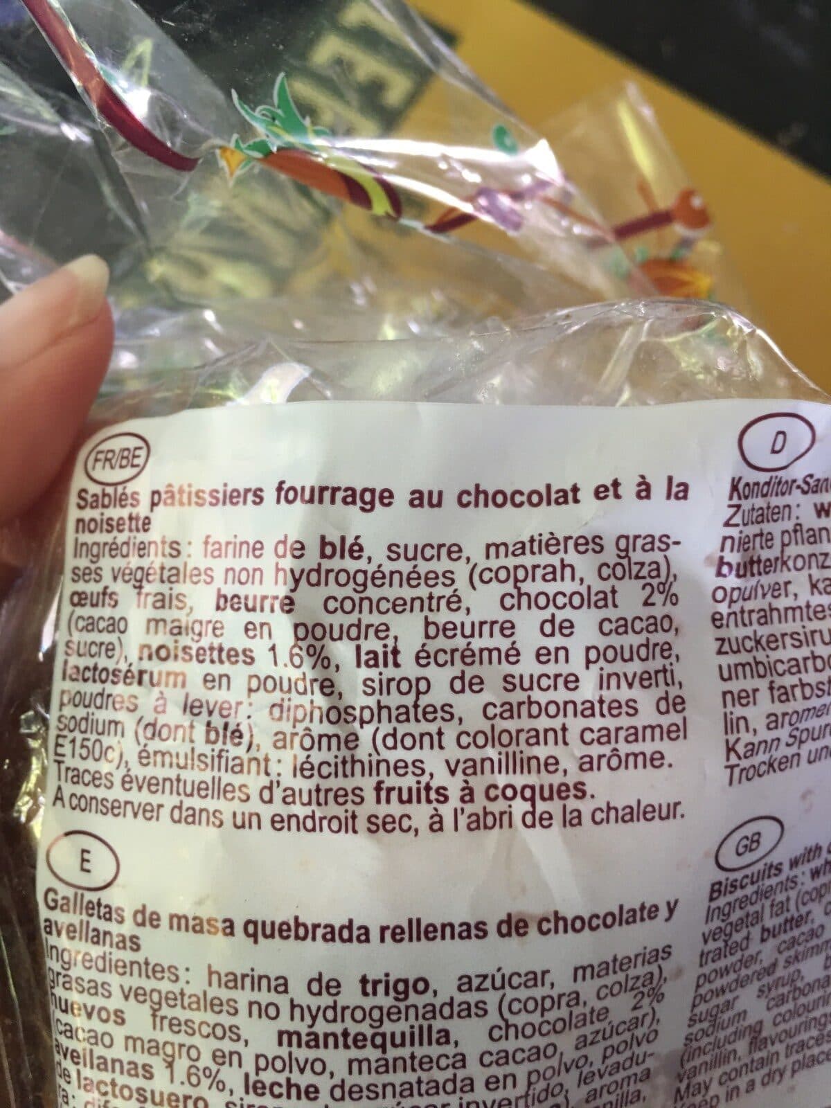 Open Food Facts Lunettes de Romans Chocolat packshot