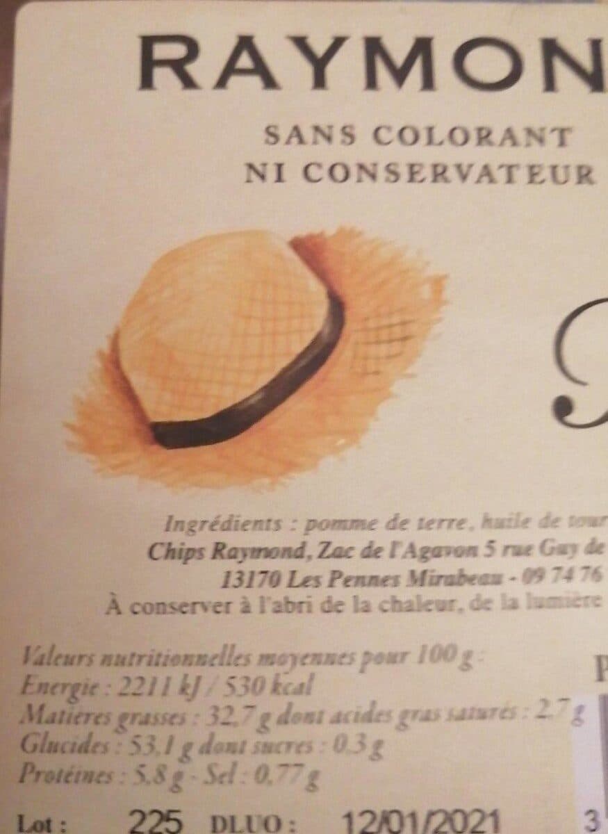 Cami Chips paille packshot