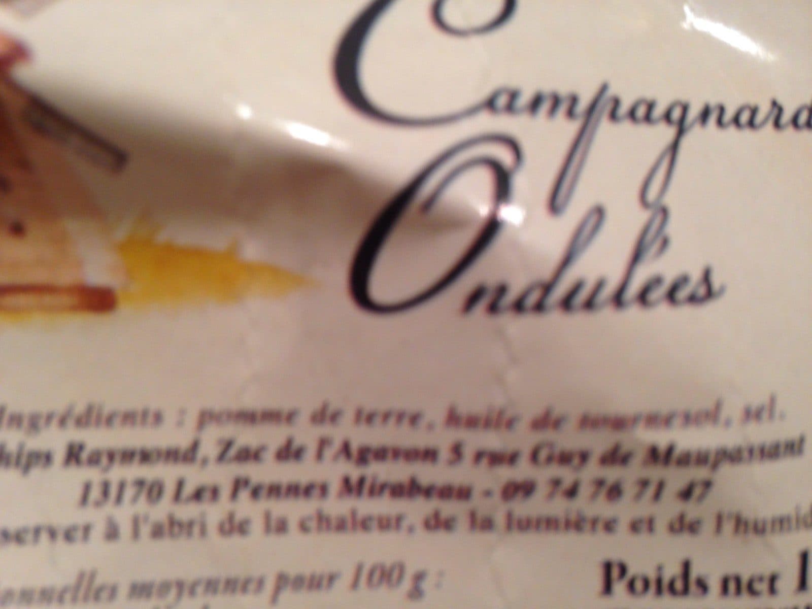 Open Food Facts Chips campagnardes ondulées packshot