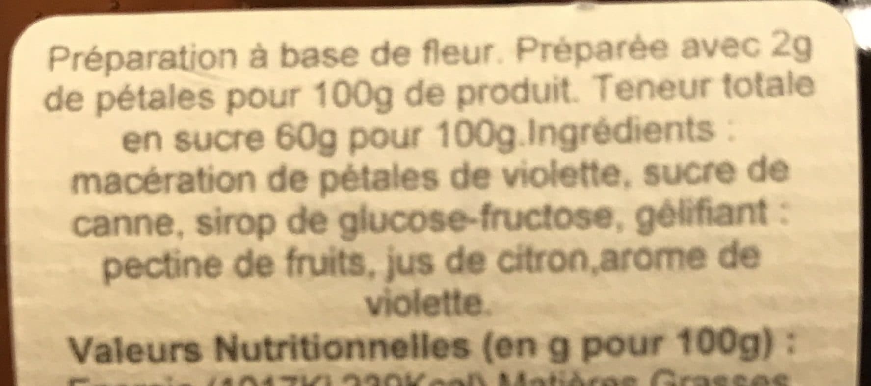 Les Jeannettes Spécialité goumande pétale de violette packshot