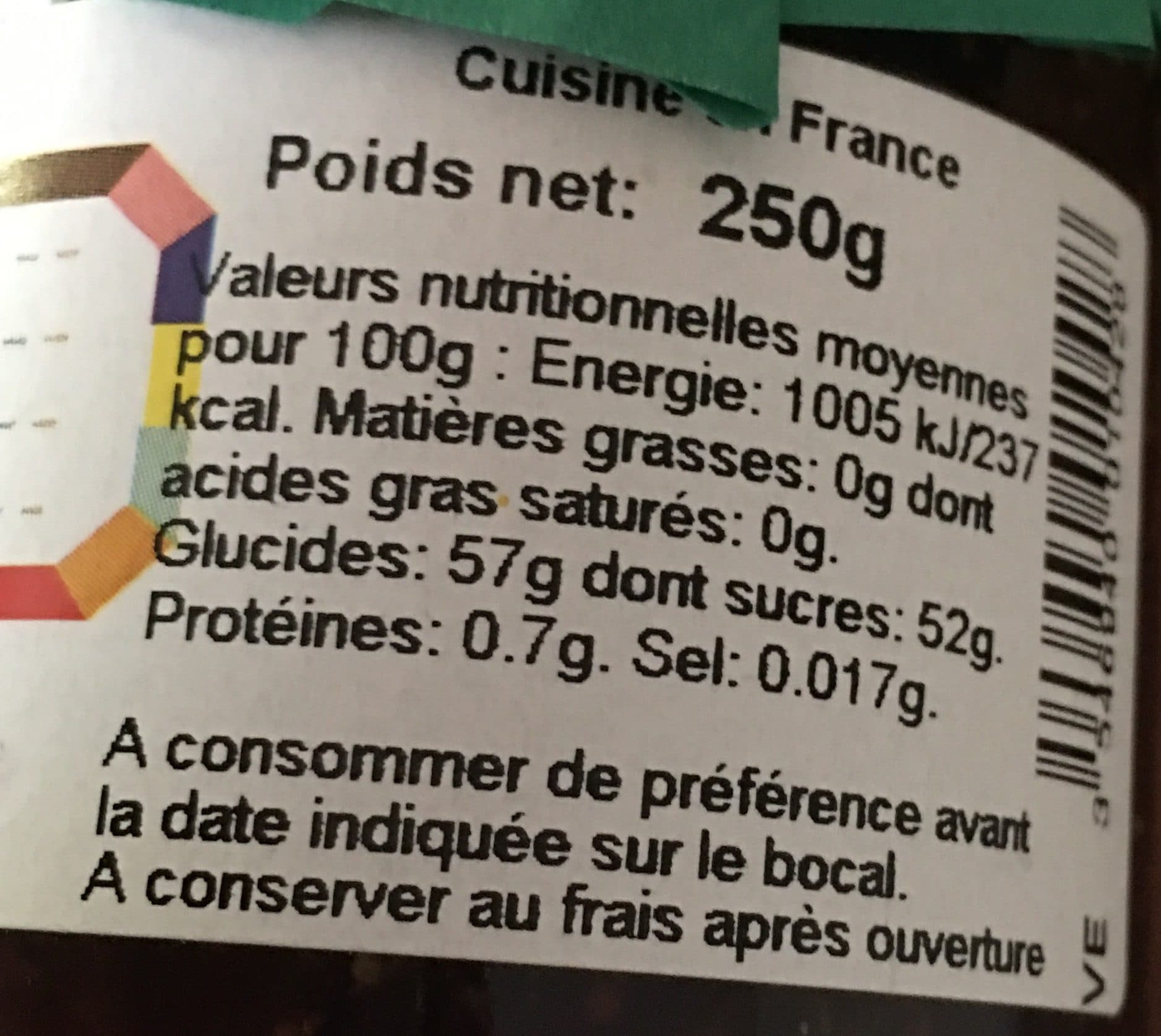 Parole Gourmande confiture de figue packshot