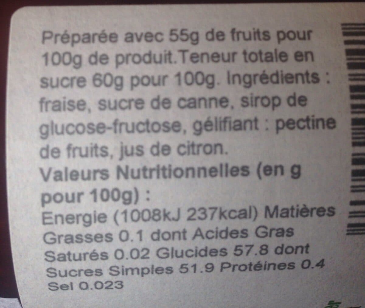 Confiture de Ma Grand-Mère Auvergnate Confiture extra fraise packshot