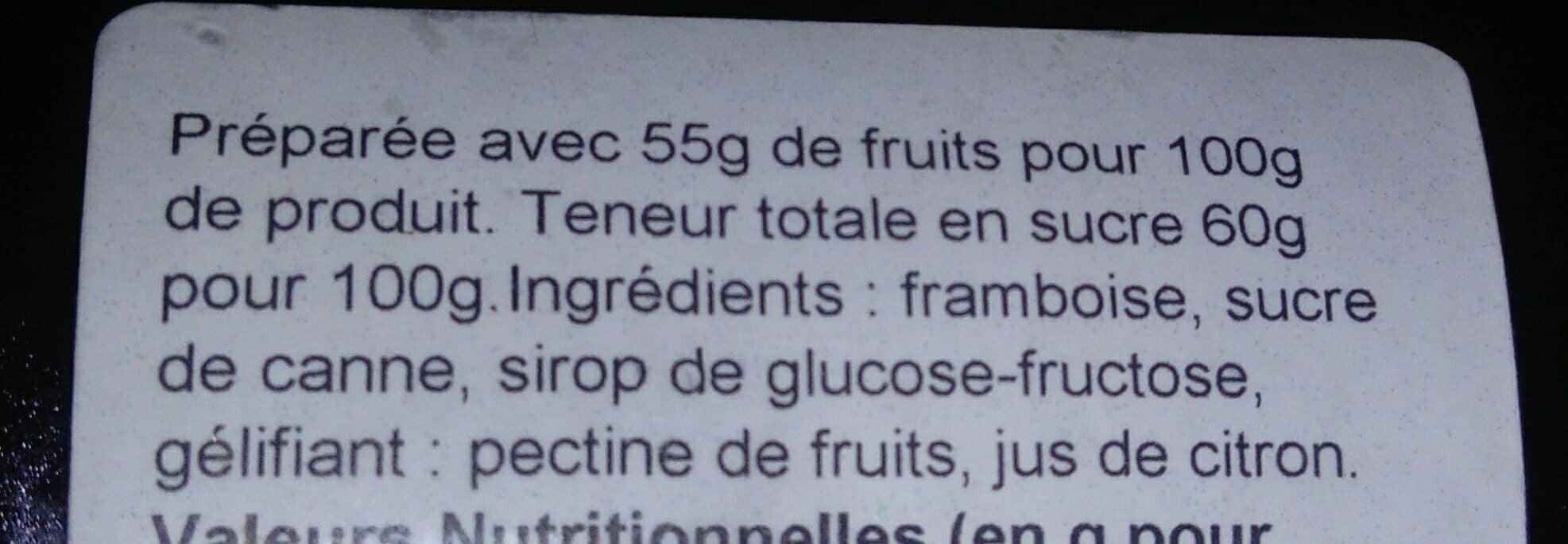 Domaine De Baudry Confiture extra framboise packshot