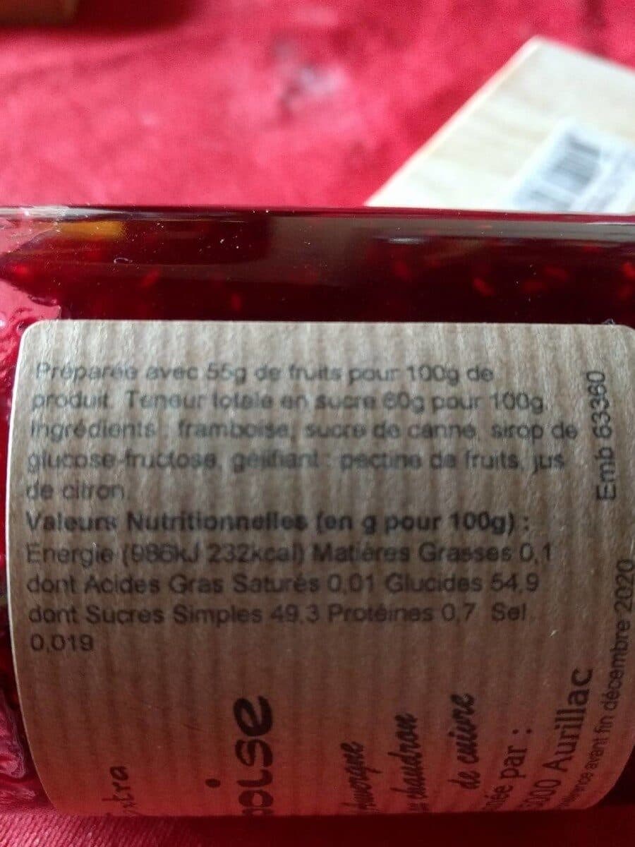 Open Food Facts Confiture framboise packshot