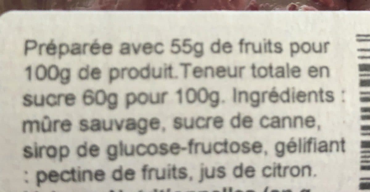 Confiture de Ma Grand-Mère Auvergnate Confiture extra Mûre Sauvage packshot