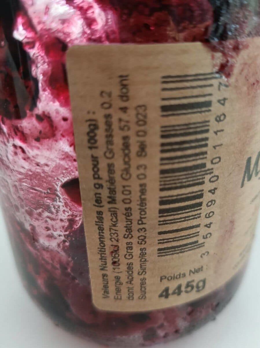 Open Food Facts Confiture de Myrtilles packshot