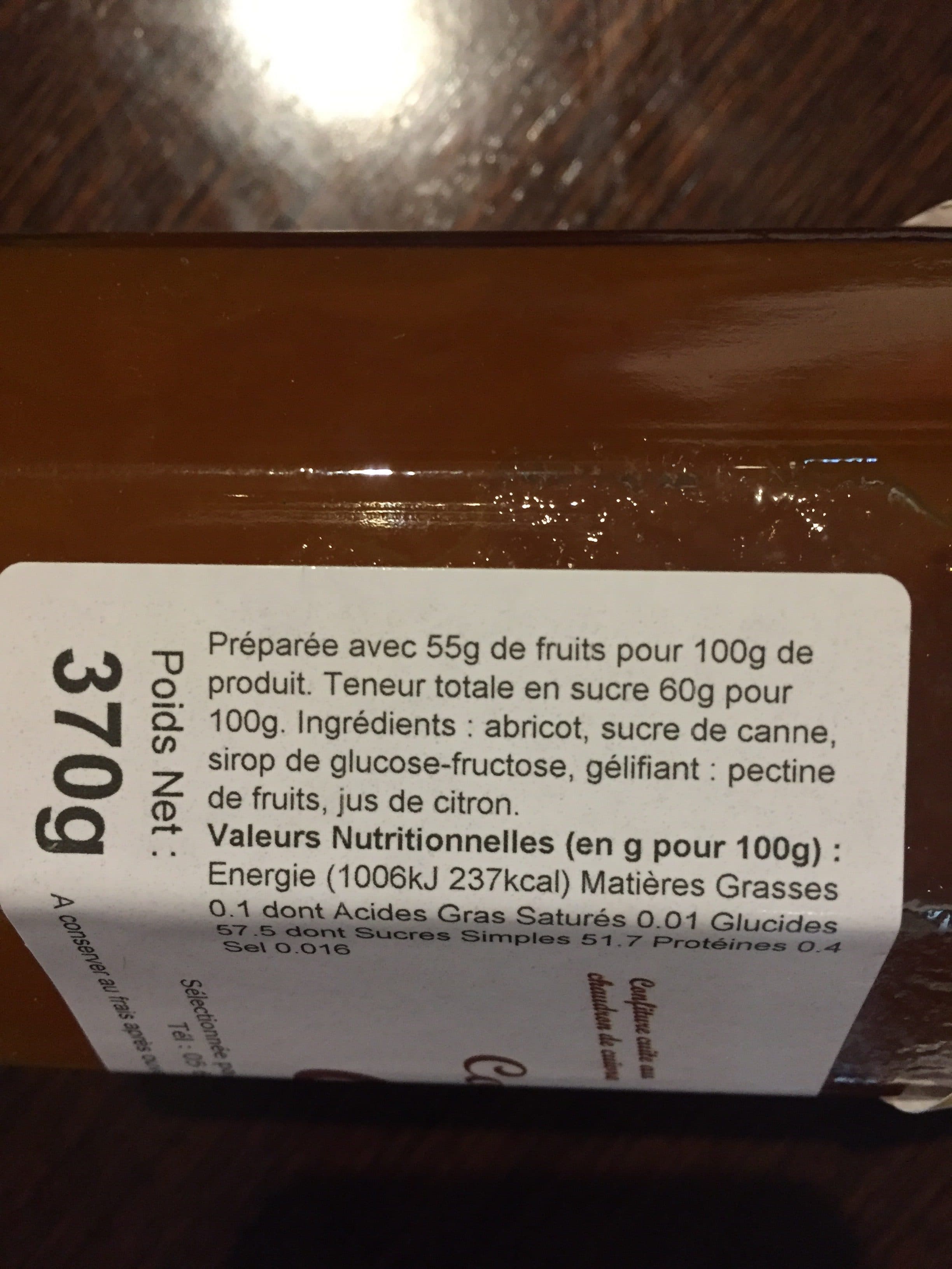 Le Pelerin Des Saveurs Confiture extra abricot packshot