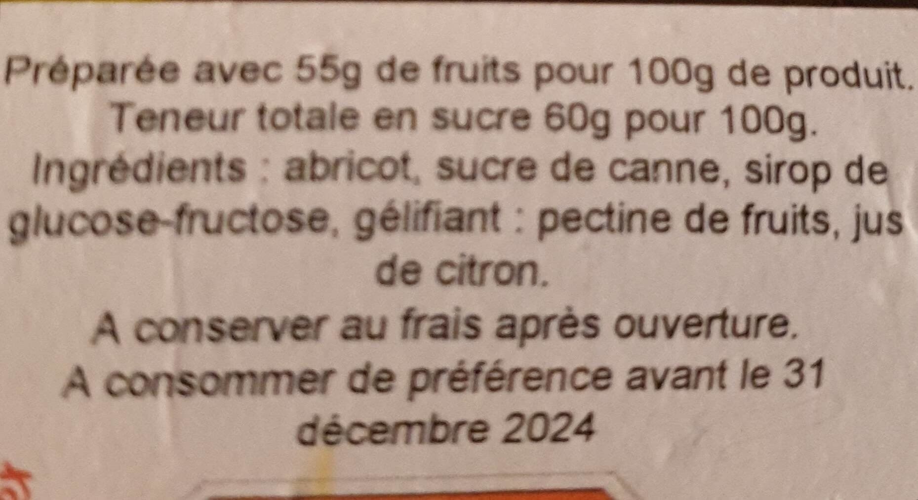 Le Pelerin Des Saveurs Confiture extra abricot packshot