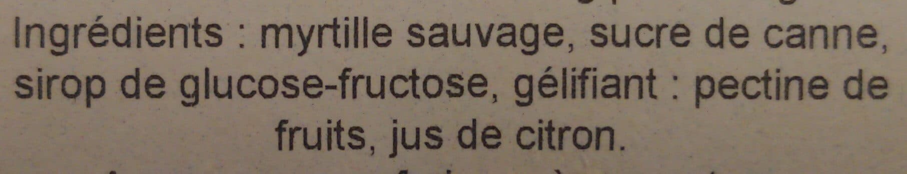Parole de Fruits Confiture Extra Myrtille Sauvage packshot
