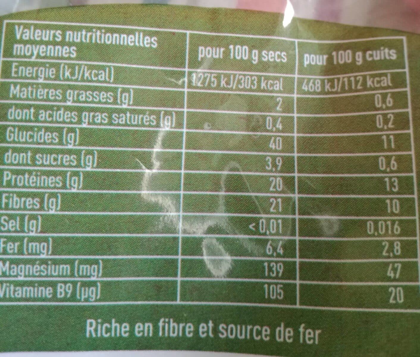 Coopérative du Haricot Tarbais Haricots Tarbais Label Rouge, packshot