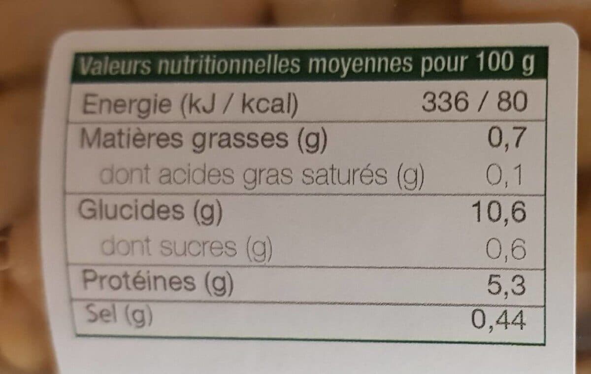 Les Producteurs De Haricots Tarbais Haricots tarbais IGP LABEL ROUGE cuits au packshot
