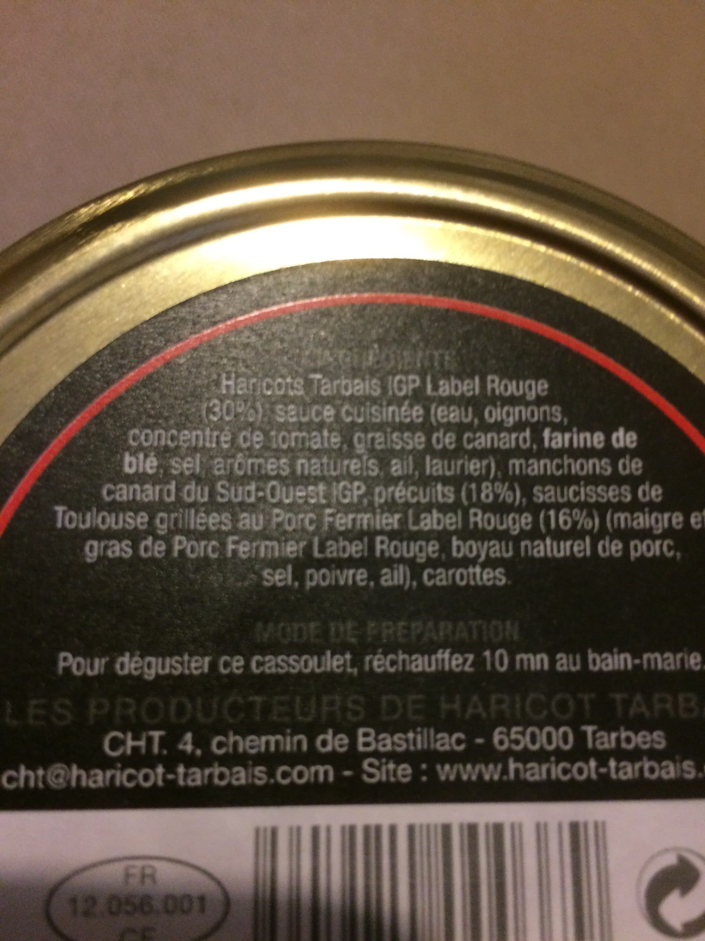 Producteurs Tarbais Cassoulet packshot