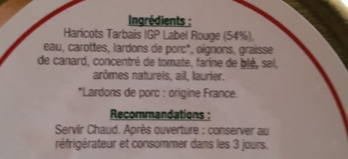 Les Producteurs De Haricots Tarbais Haricots tarbais packshot