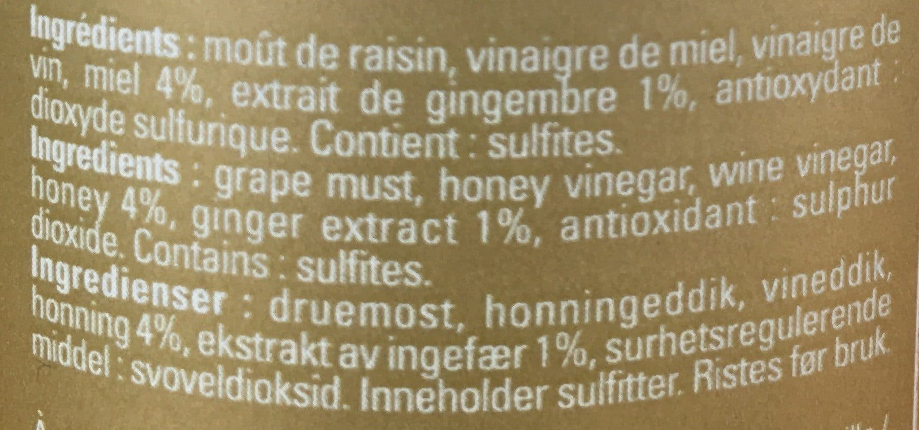 Oliviers & Co Condiment blanc au miel&au gingembre packshot