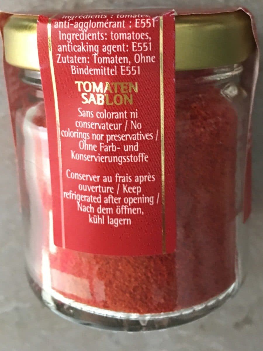 Open Food Facts Sablon de tomate packshot