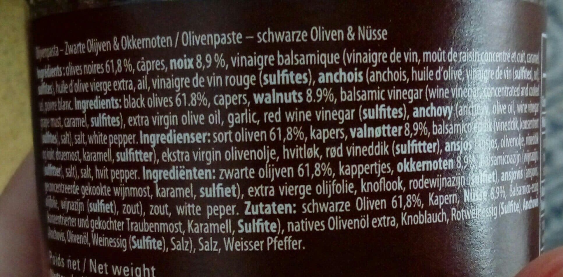 Oliviers & Co Pâte d'olive noire et noix packshot