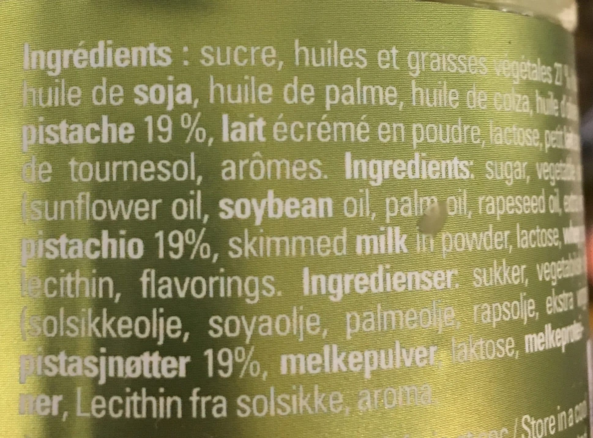 Oliviers & Co. Suprême aux pistaches de Sicile packshot