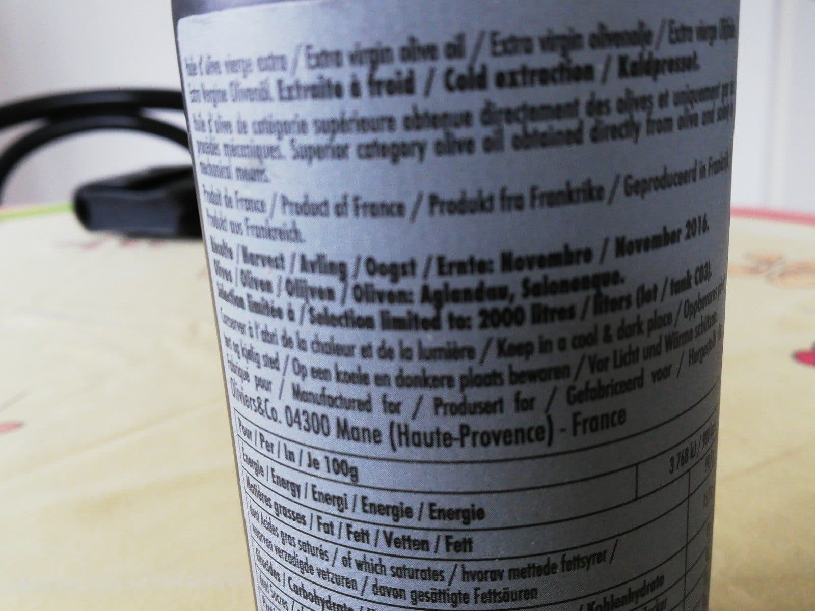 Oliviers & Co Huile d'olive packshot