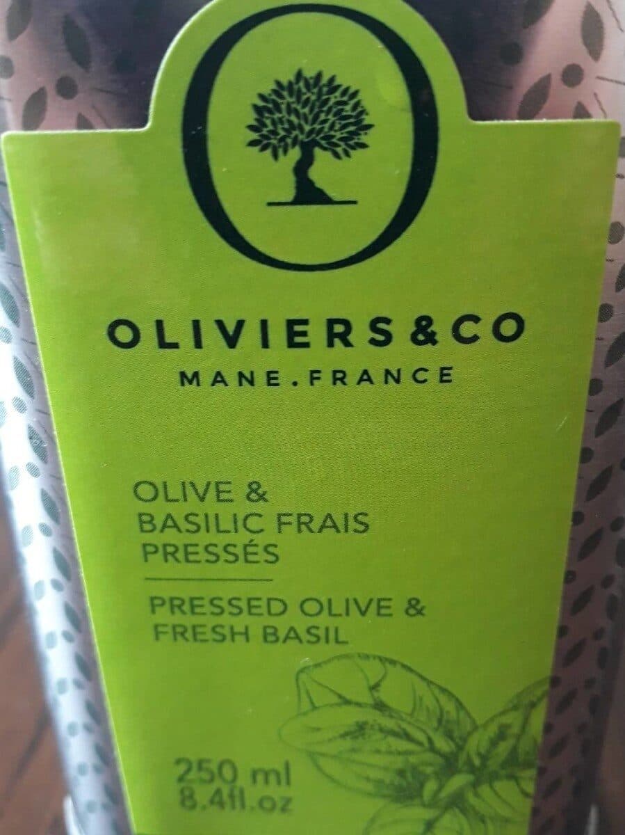 Olivier & Co Huile d 'olive basilic frais pressé packshot