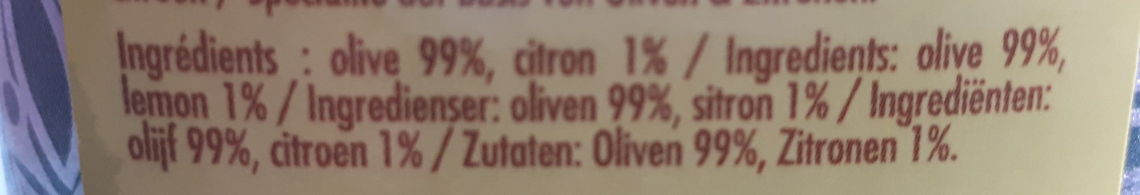 Olivier & Co Huile d'olive au citron frais packshot