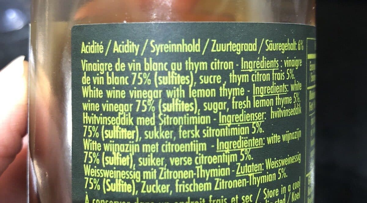 Olivier & Co Vinaigre au thym citron frais packshot