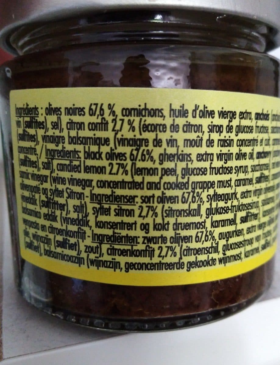 Olivier & Co Olivade noire au citron confit packshot