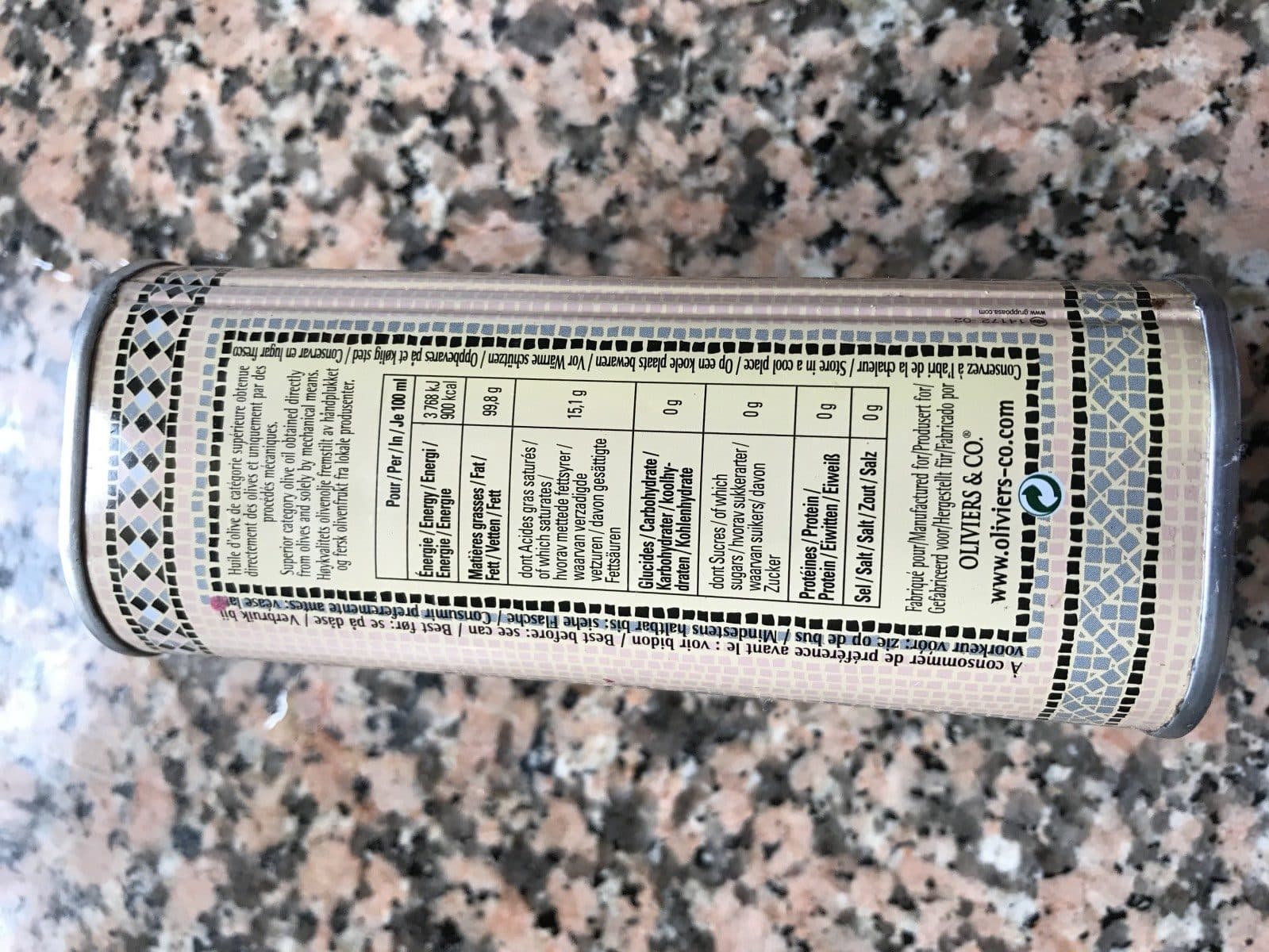 O&CO Huile d'olive vierge extra packshot
