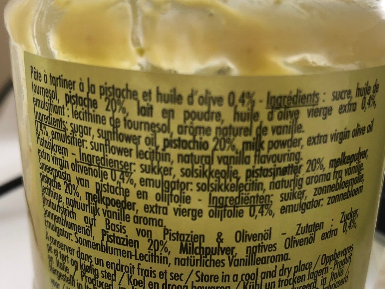Olivier & Co Supreme aux pistaches de sicile packshot