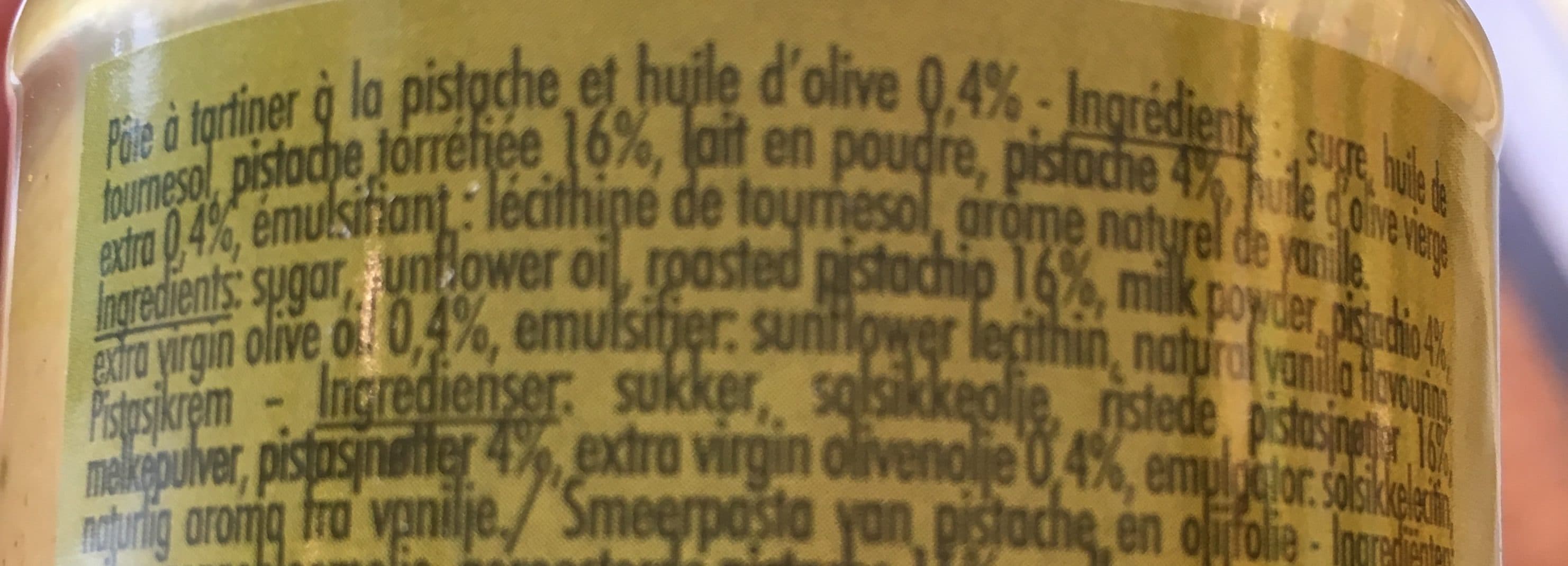 Oliviers & Co. Suprême aux pistaches torréfiées de Sicile packshot
