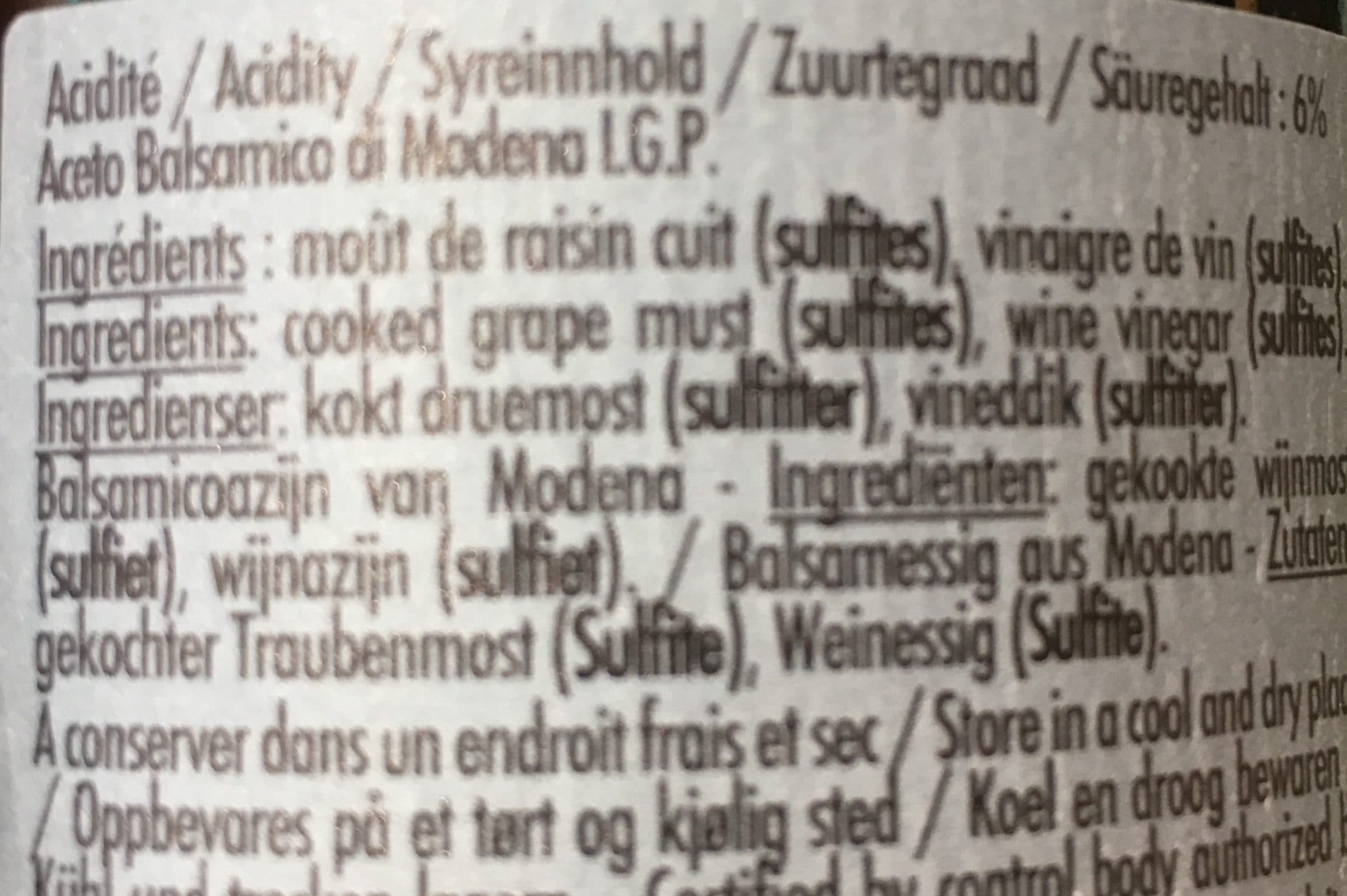 Oliviers & Co Vinaigre balsamique de Modène packshot