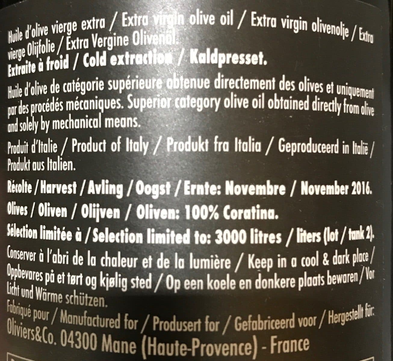 Olivier & Co Huile d'olive vierge extra packshot