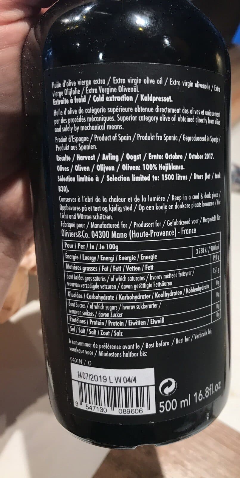 Olivier & Co Finca la gramanosa packshot