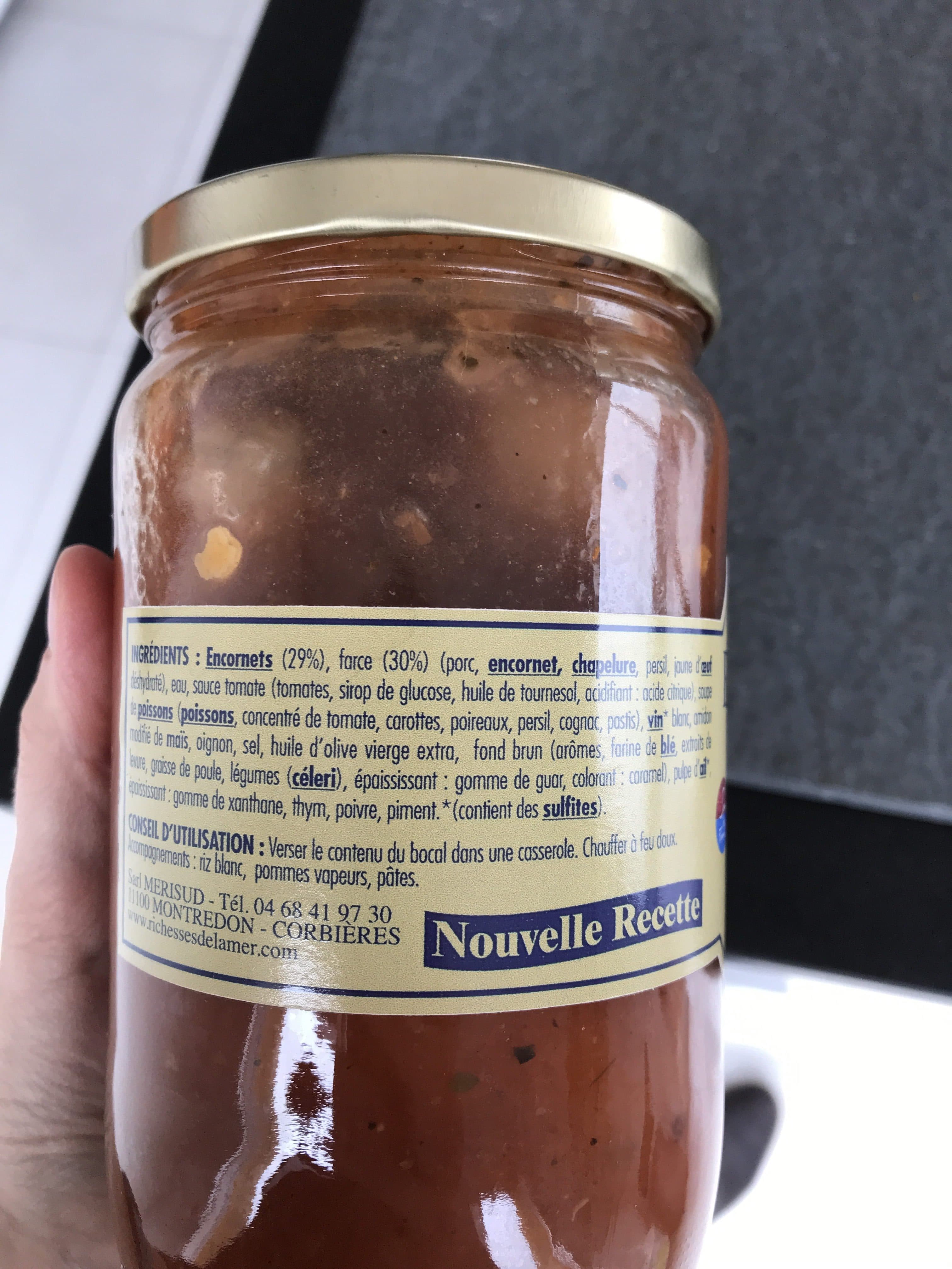 Sur De france Encornets farcis Armand BLOT packshot
