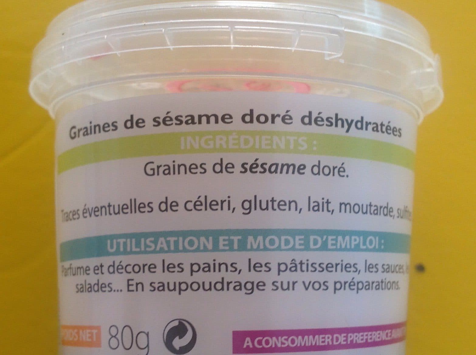 Les continents des saveurs Sesame graine packshot