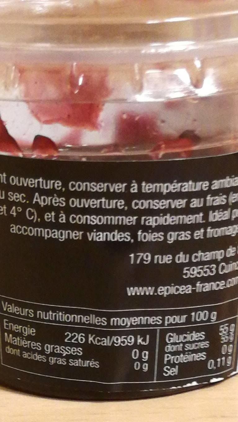 Épicéa Confit de cerises noires au poivres de sichuan packshot