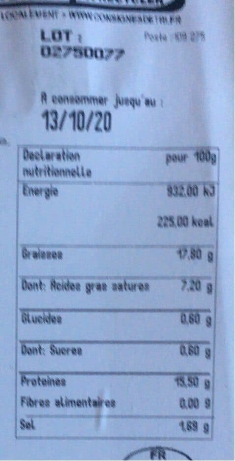 Open Food Facts Saucisse brasse packshot