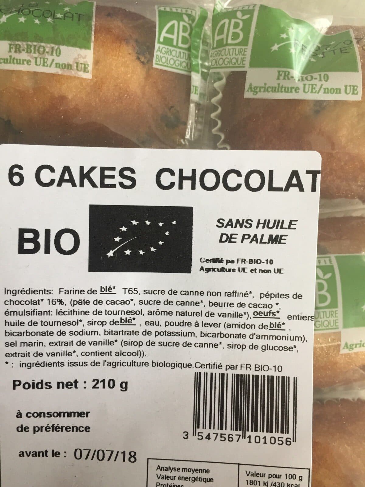 Open Food Facts Cakes chocolat packshot