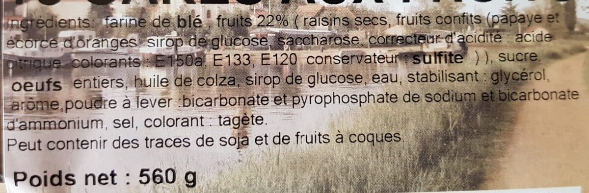 LA BOÎTE À CAKE Cakes aux fruits packshot