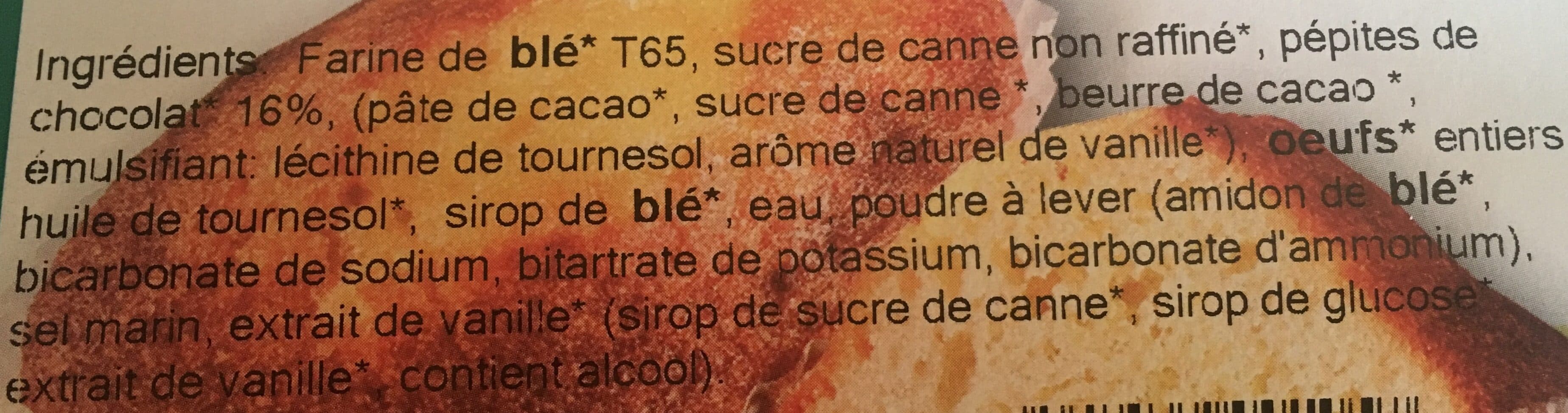 La Boîte à Cake 16 cakes aux pépites de chocolat bio packshot