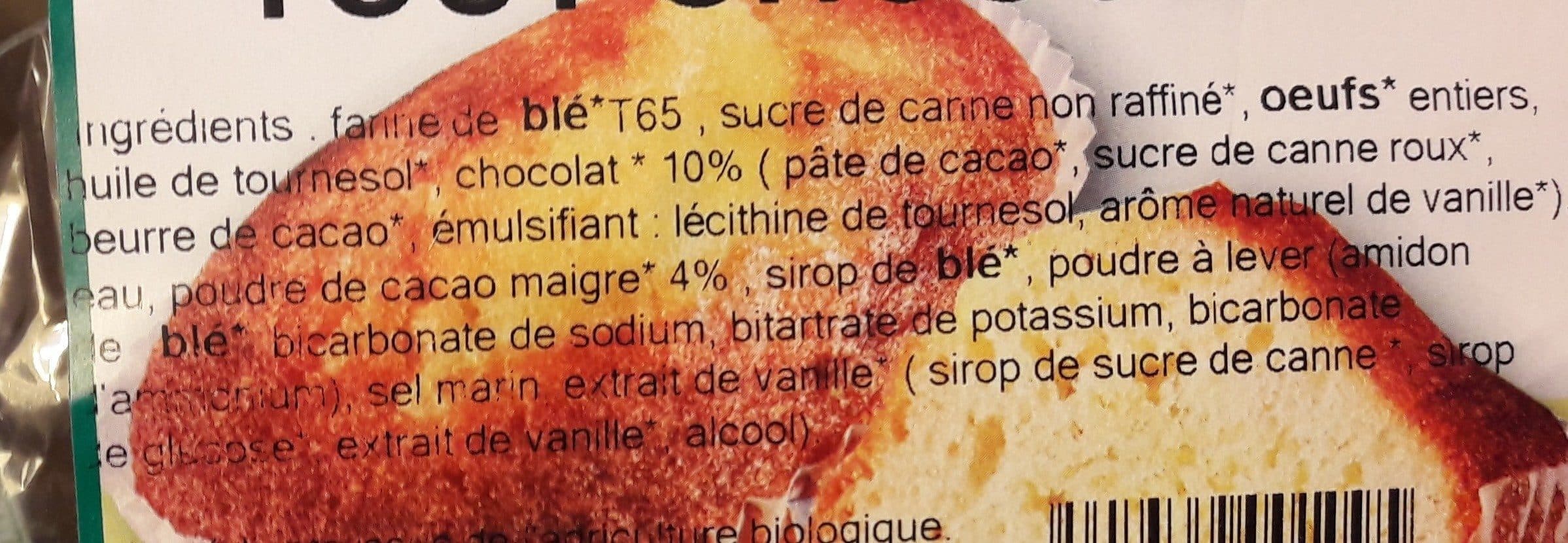 Open Food Facts Cakes bio tout chocolat packshot