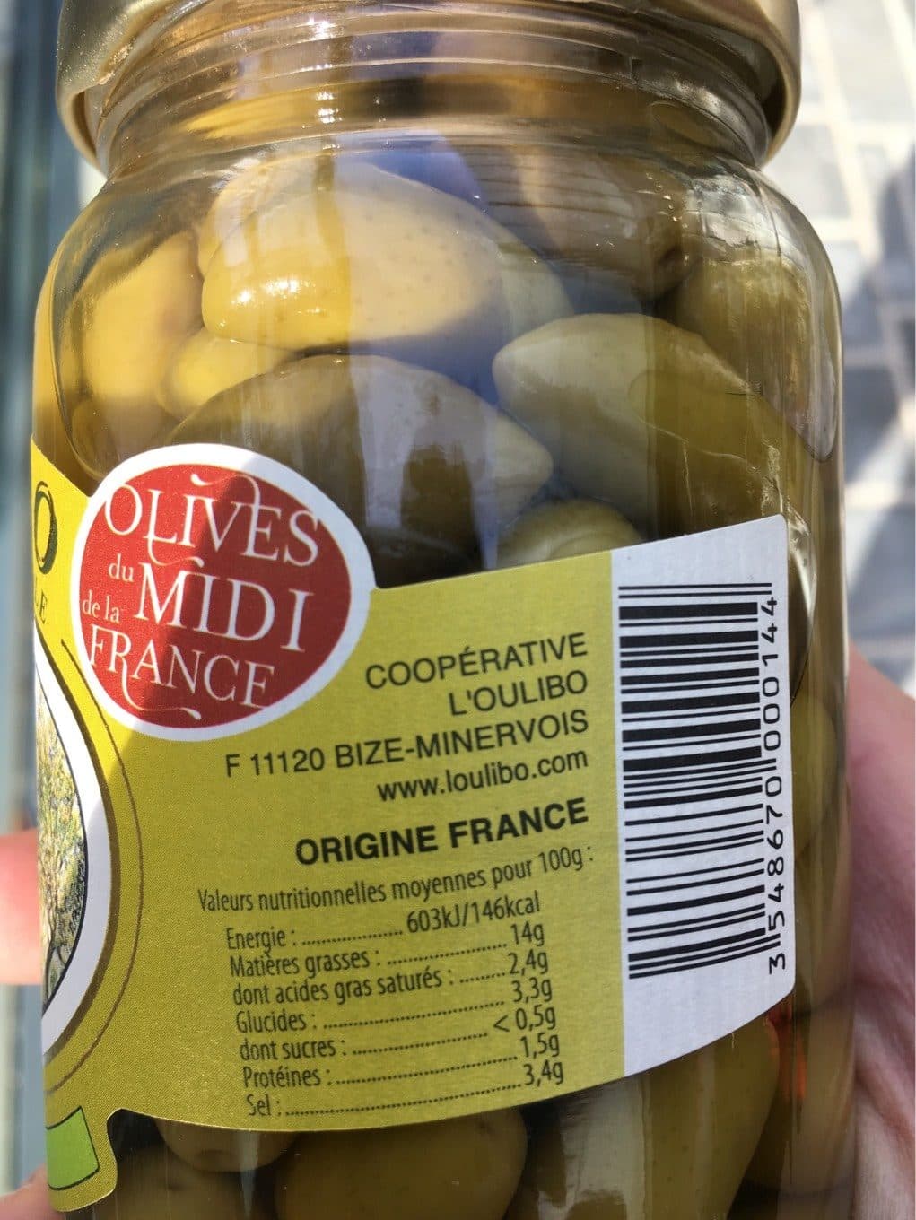 L’oulibo Olives vertes lucques packshot