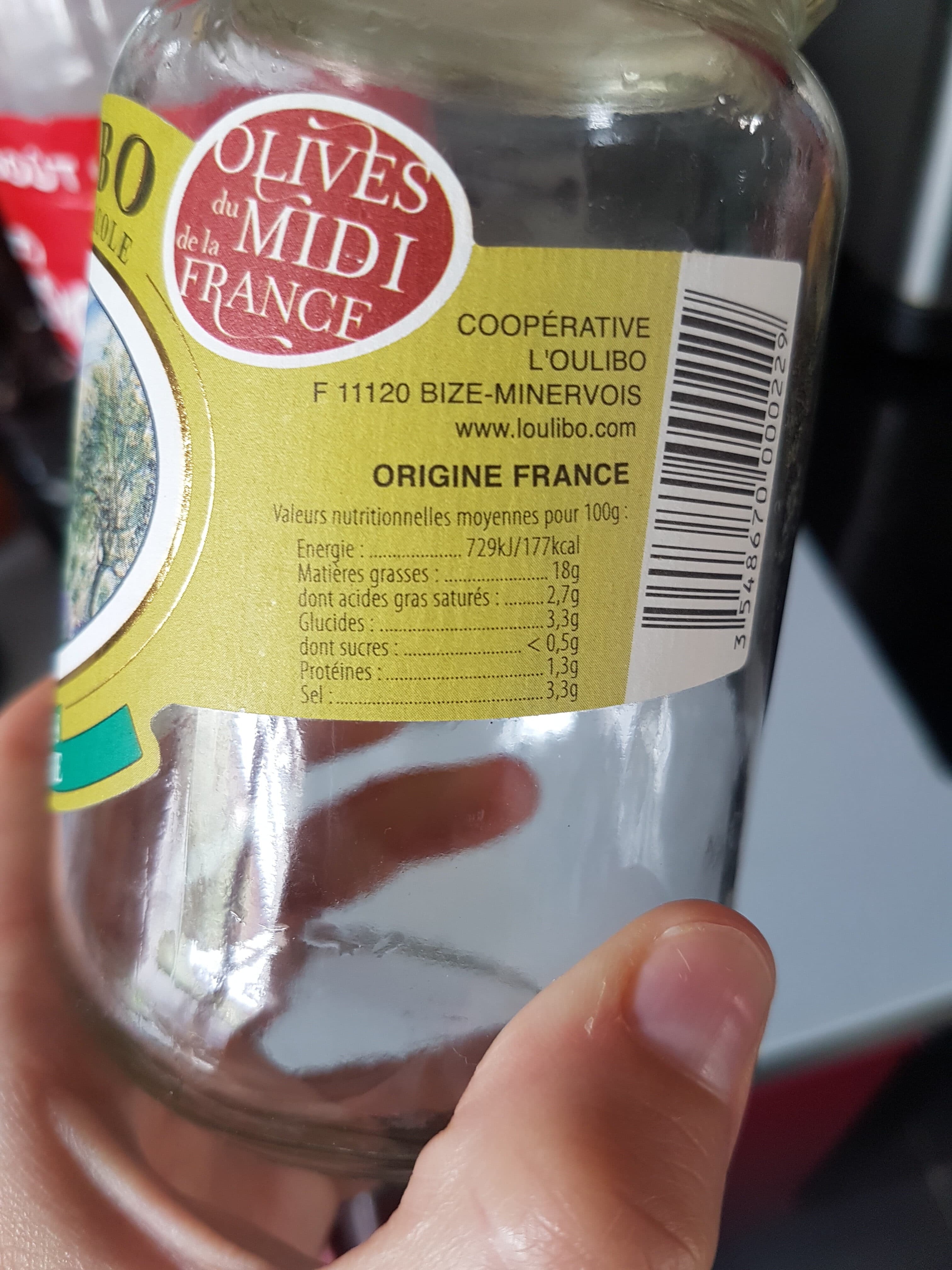 L'Oulibo Olives vertes Picholine packshot
