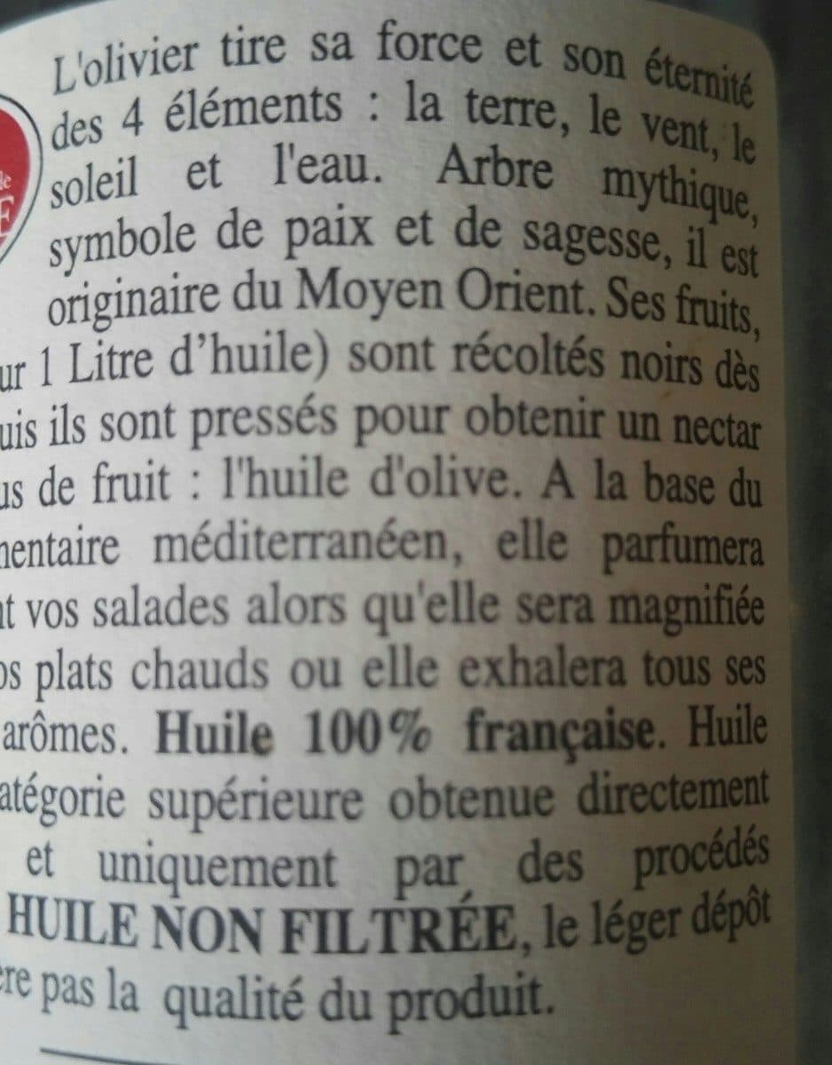 L'Oulibo Huile d'olive extra vierge packshot