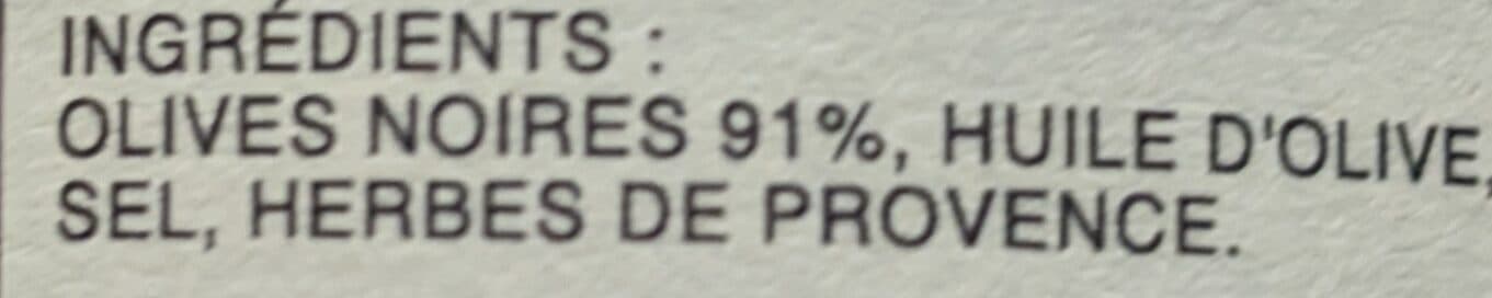 L'Oulibo Olives noires au naturel Lucques packshot
