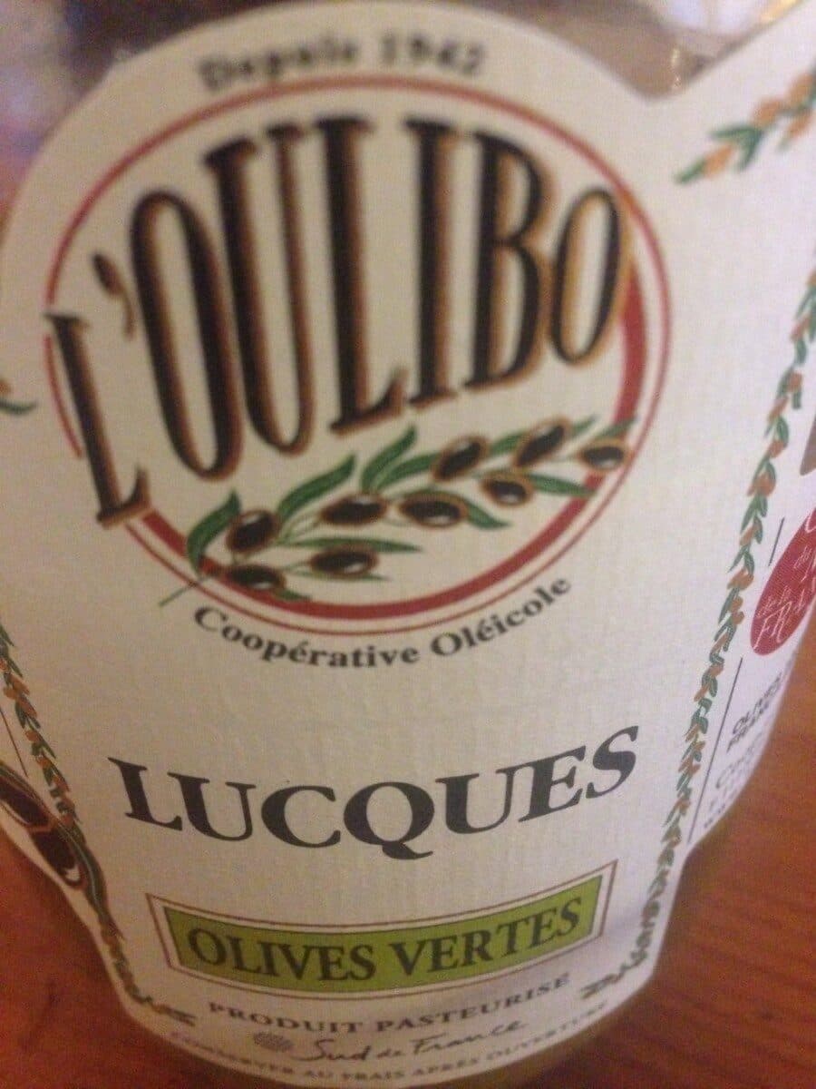 L'oulibo Lucques olives vertes packshot