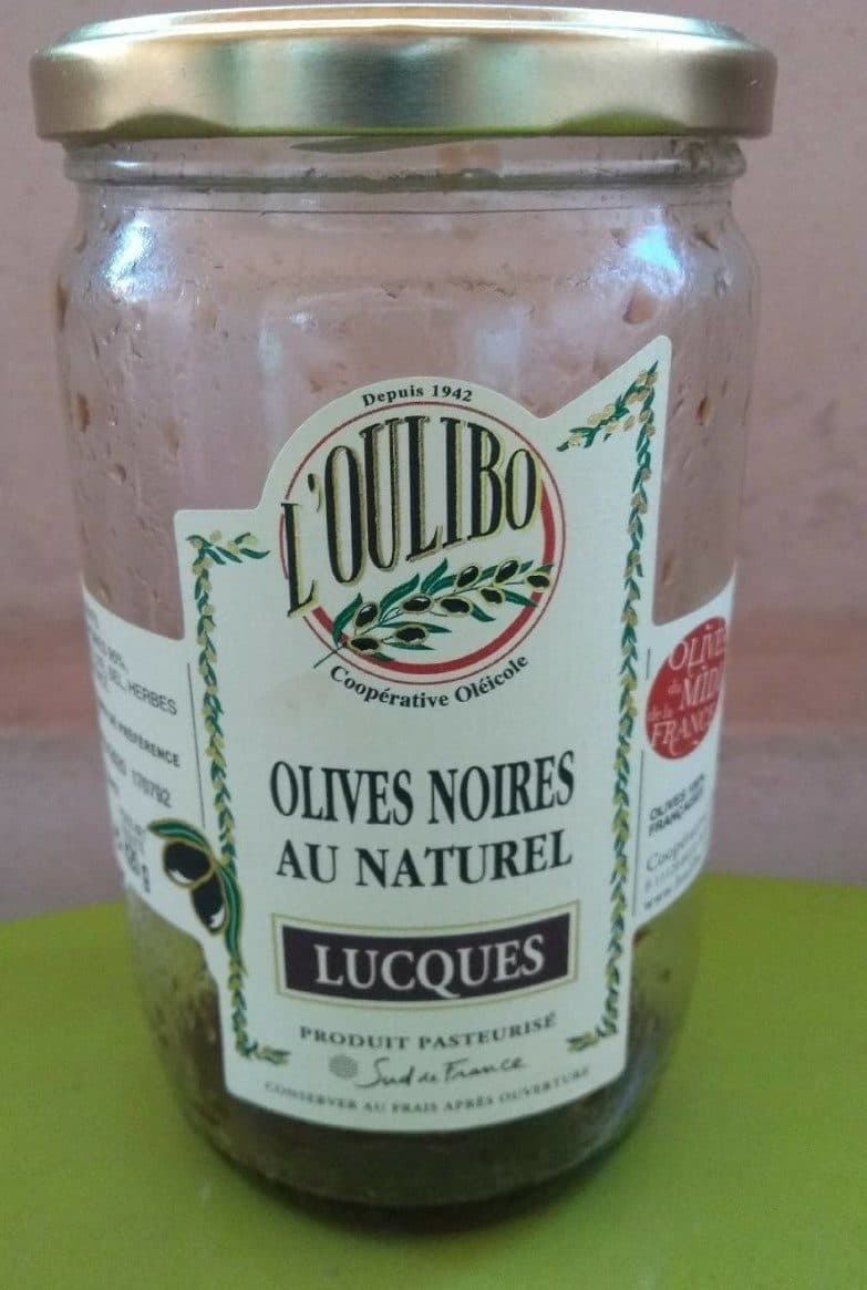 L'Oulibo Olives noires au naturel Lucques packshot