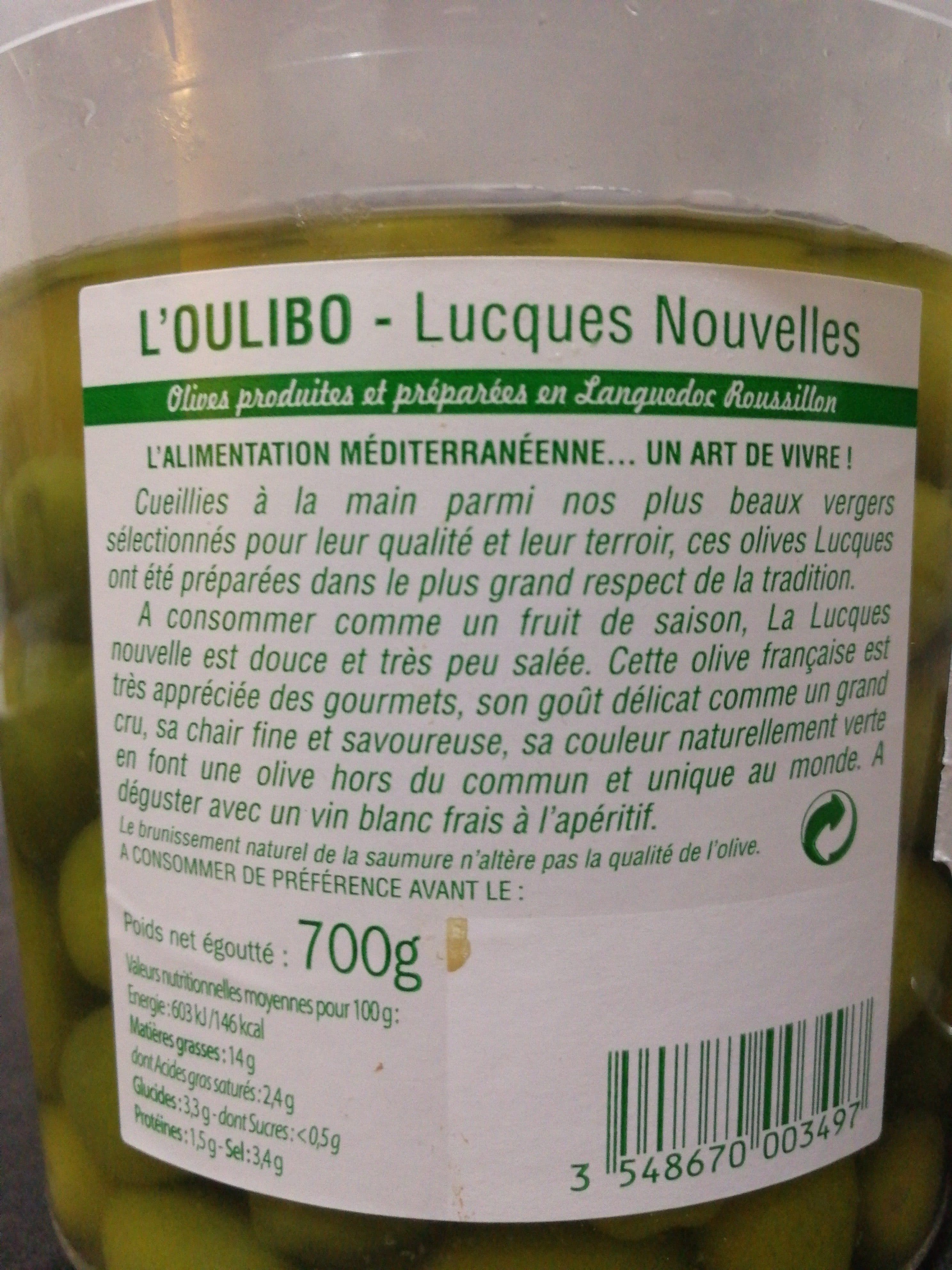 L'oulibo Olive Lucques packshot