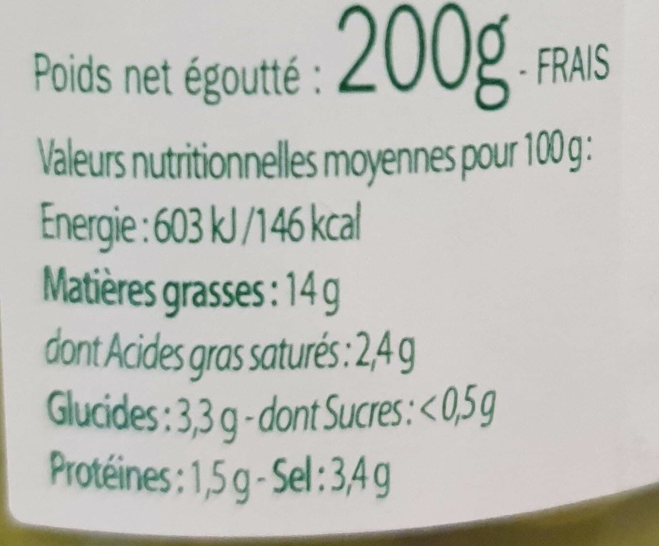 L'OULIBO Olives Vertes Lucques packshot