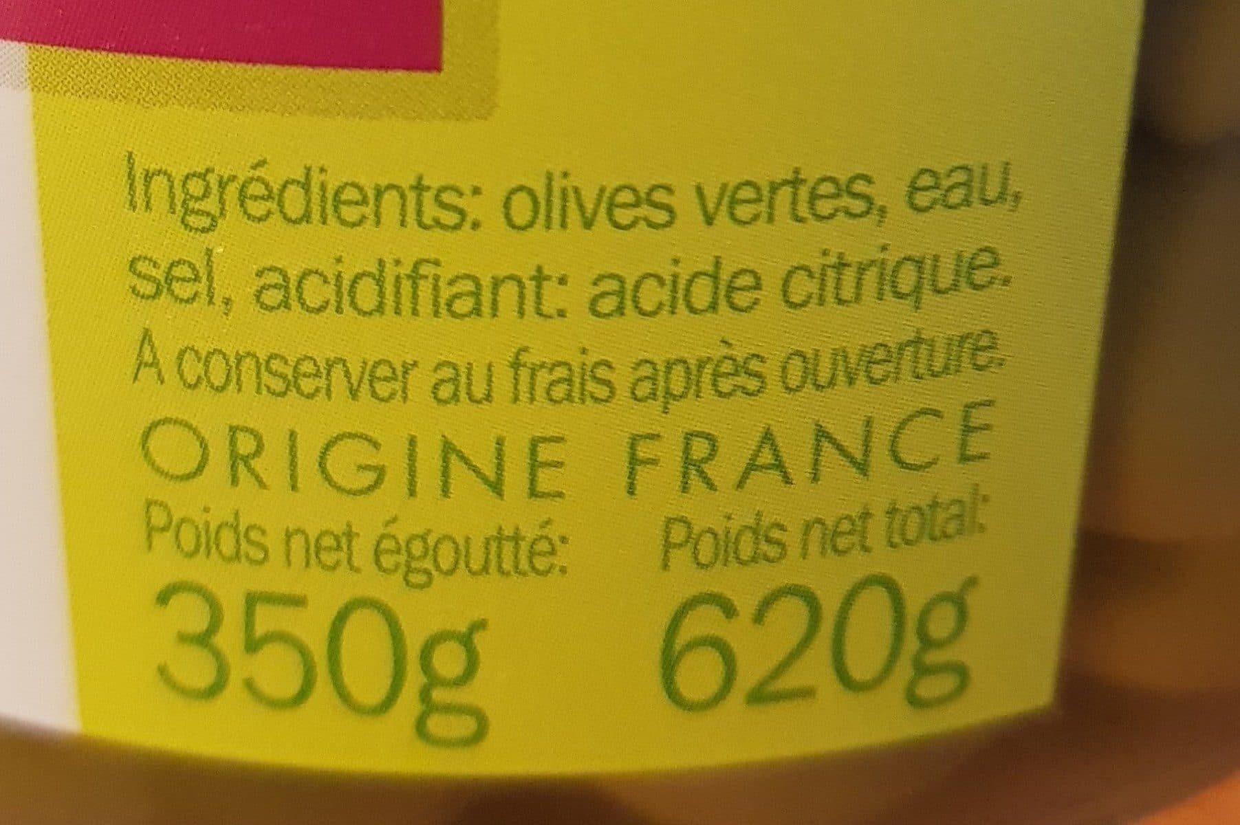L'Oulibo Olives vertes pihcoline Barquette packshot