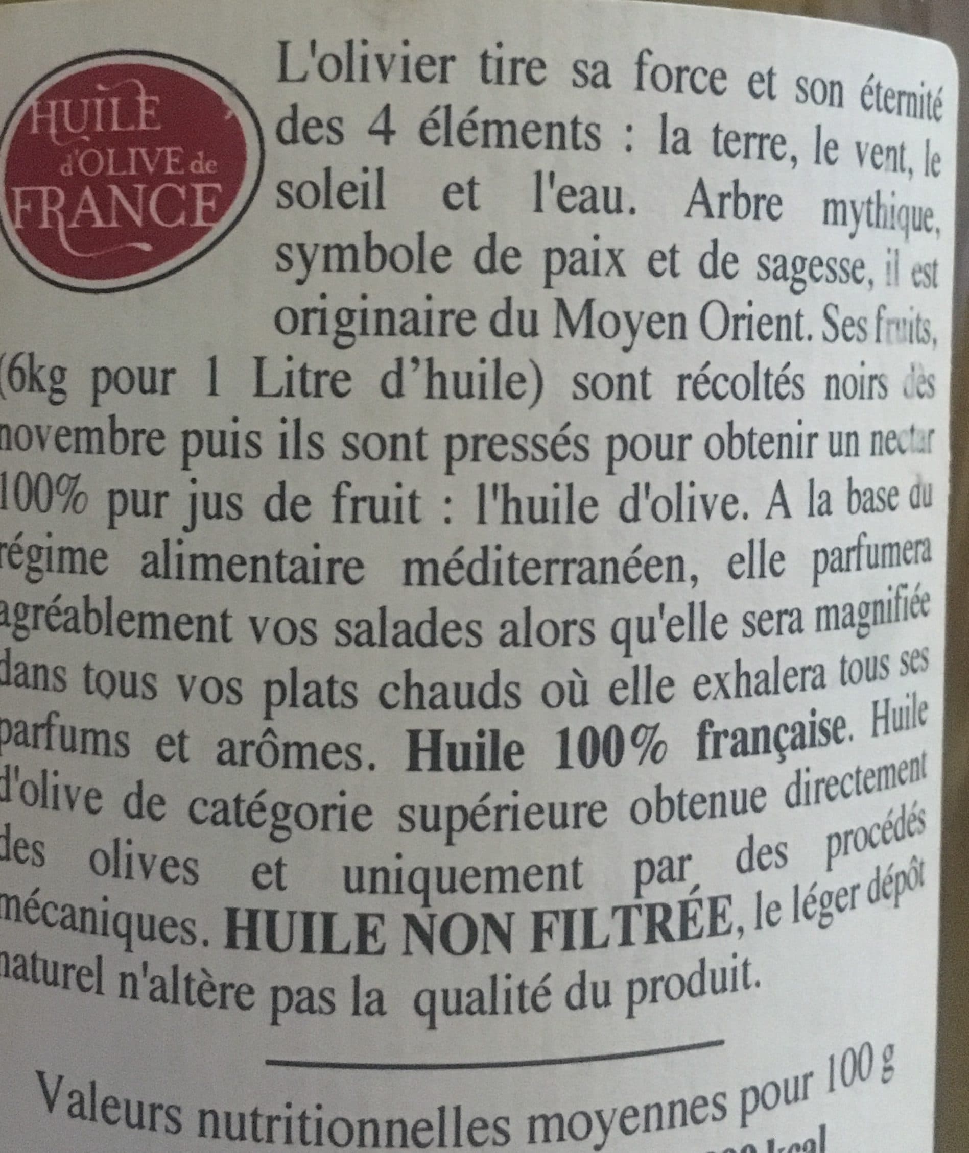 L’oulibo Huile d olive packshot